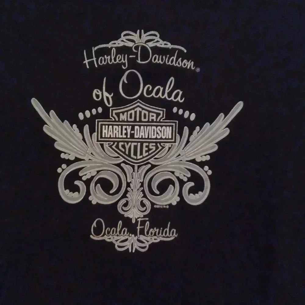 - Harley-Davidson V-neck long sleeve top Women's Size Large - Picture 6 of 9